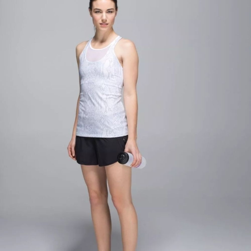 Women's White Patterned Tank Top - Picture 13 of 16